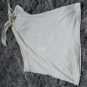 ANTHROPOLOGIE MAEVE LG WHITE CASUAL SHIRT 👕 TIE ON THE RIGHT IS ADJUSTABLE